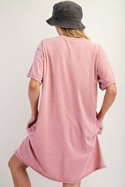 Bridal Rose Peace Patch T-shirt Dress