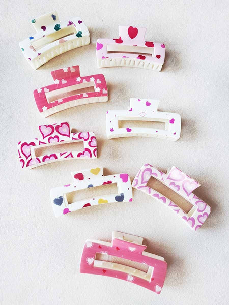 Valentine Design Hair Claw