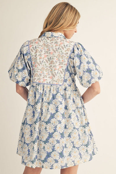 Charlotte Blue Floral Dress