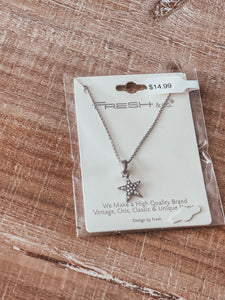 Silver Star Dainty Necklace